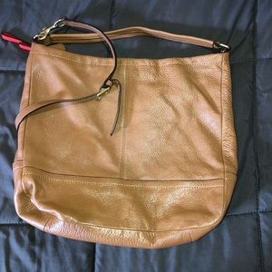 Coach Park Leather Hobo Brass/British Tan